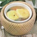 Суп из репы и фасоли с запеченным рисом